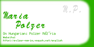 maria polzer business card